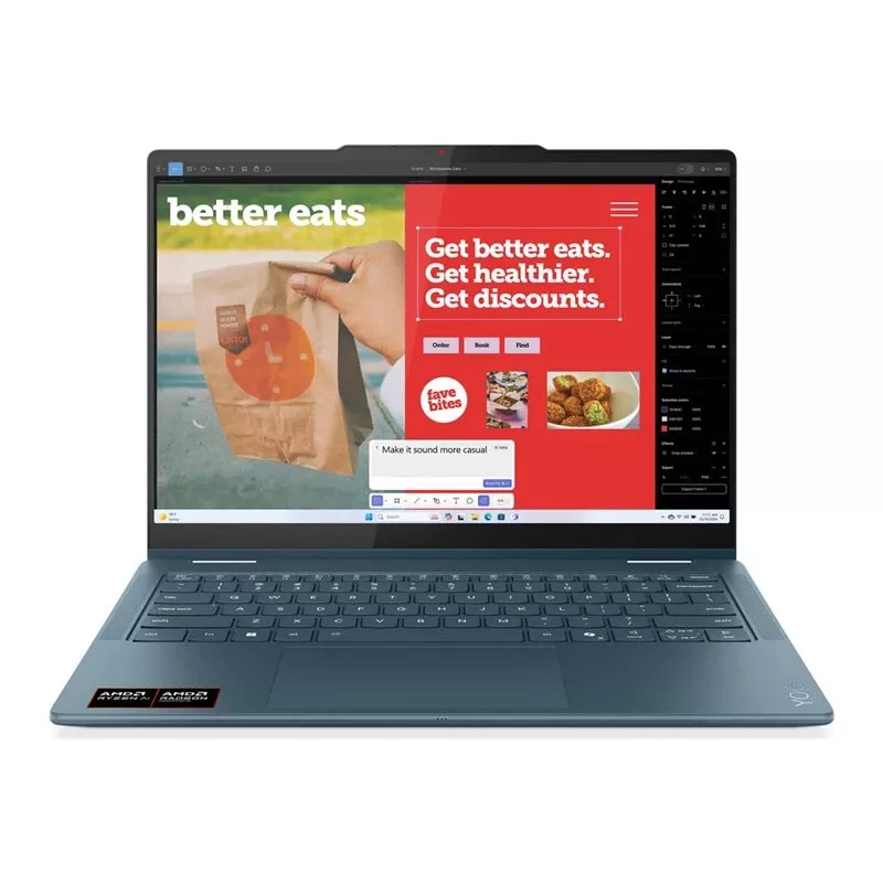 Lenovo Yoga 7 2-in-1 14AKP10 AMD Ryzen AI 7 350 14 inch WUXGA Touch 16GB 512GB SSD Windows 11 Home Tidal Teal