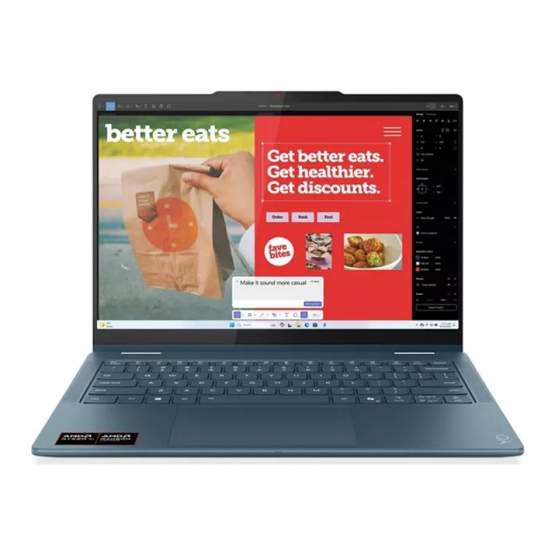 Lenovo Yoga 7 2-in-1 14AKP10 AMD Ryzen AI 7 350 14 inch WUXGA Touch 16GB 512GB SSD Windows 11 Home Tidal Teal