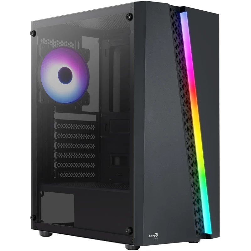 Aerocool Blade V1 Midi Tower Black Tempered Glass