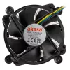 Akasa AK-CC6606BP01 Low Profile CPU Cooler - Socket LGA 1700, 63.2mm wysokości, wentylator 92mm, czarny