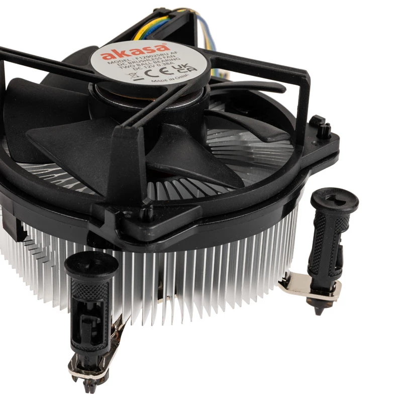 Akasa AK-CC6606BP01 Low Profile CPU Cooler - Socket LGA 1700, 63.2mm wysokości, wentylator 92mm, czarny