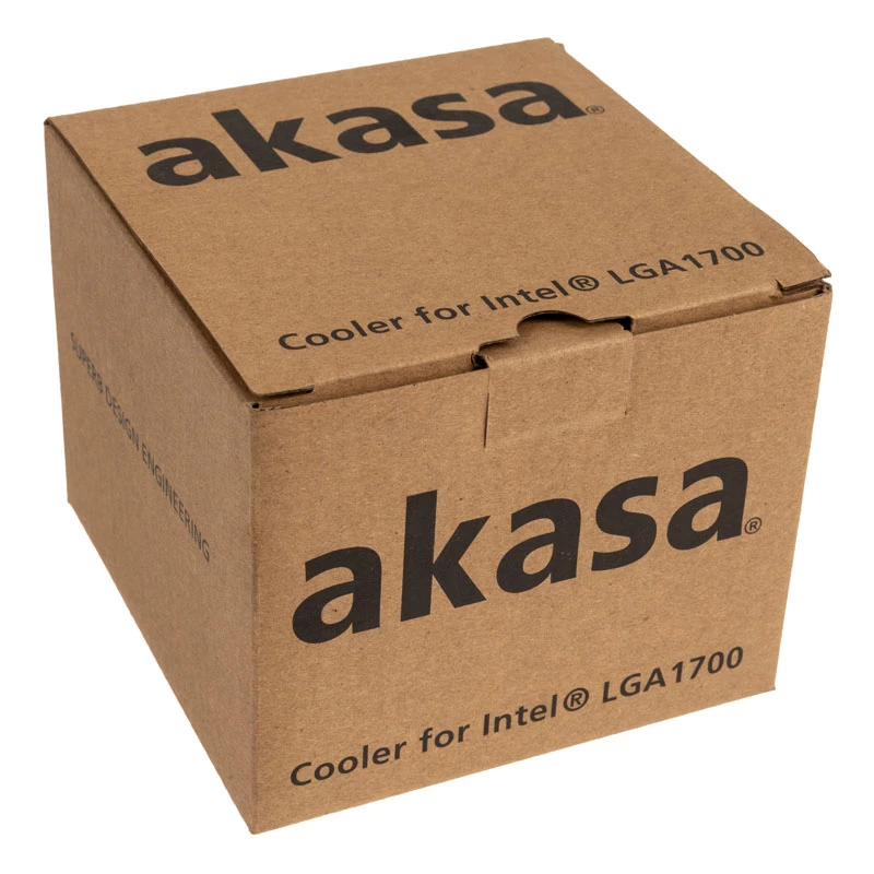 Akasa AK-CC6606BP01 Low Profile CPU Cooler - Socket LGA 1700, 63.2mm wysokości, wentylator 92mm, czarny