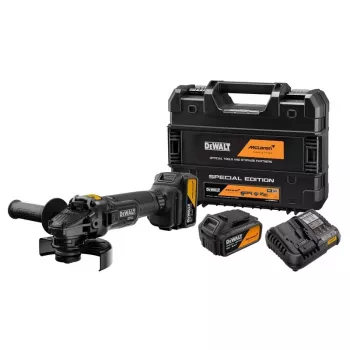 DEWALT DCG45MP2T XR 18V Akumulatorowa Szlifierka Kątowa 125mm McLaren F1 Team Edition Zestaw 2x5.0Ah