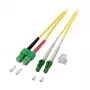 EFB Duplex Patch Cable LC/APC-SC/APC OS2 G652D 7.5m LSZH 2mm Yellow