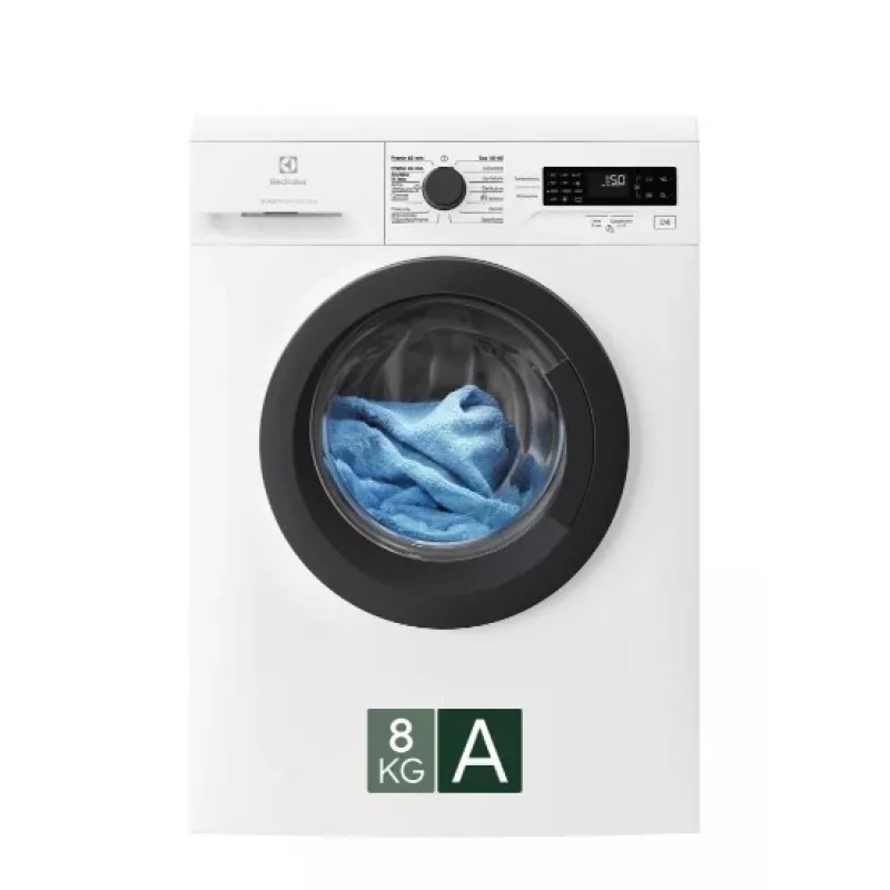 Pralka ładowana od przodu Electrolux EWZF528BP, 8 kg, 1200 obr/min, biała