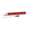EFB Elektronik Koop PROFIversal Listwa zasilająca (do montażu w szafie) - 8 x gniazda Schuko, wejście IEC C14, 250 V, 10 A, 2500 W, 1U, czarny