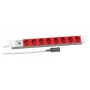 EFB Elektronik Koop PROFIversal Listwa zasilająca (do montażu w szafie) - 8 x gniazda Schuko, wejście IEC C14, 250 V, 10 A, 2500 W, 1U, czarny