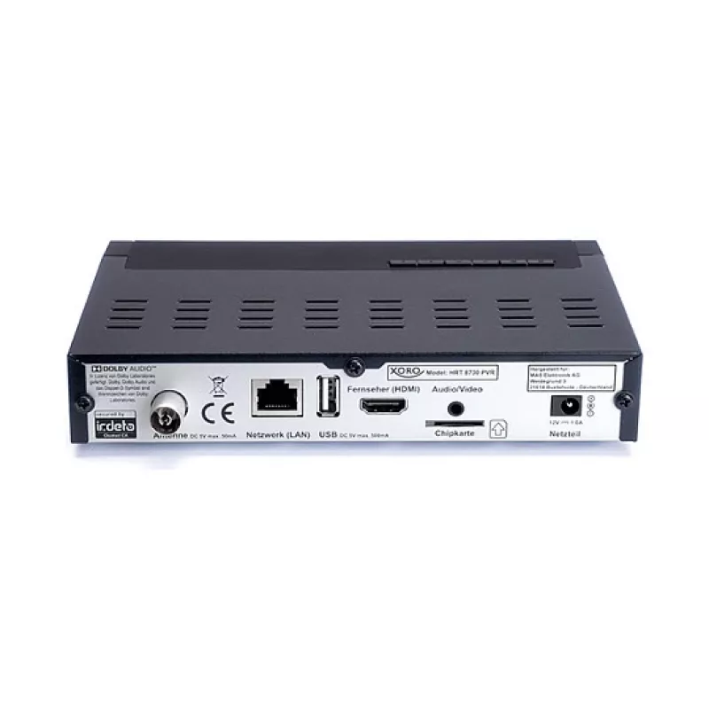 Odbiornik Xoro HRT 8730 DVB-T/T2 Full HD, Czarny