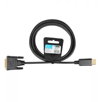 Przewód HDMI na DVI-D IBOX FullHD 1080p 2m Czarny