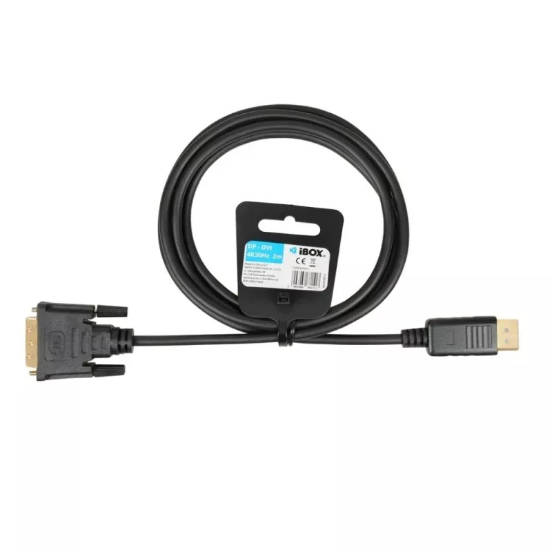 Przewód HDMI na DVI-D IBOX FullHD 1080p 2m Czarny