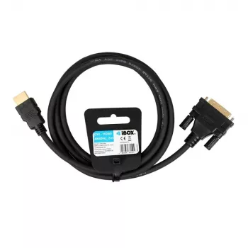 Przewód HDMI na DVI-D IBOX FullHD 1080p 2m Czarny