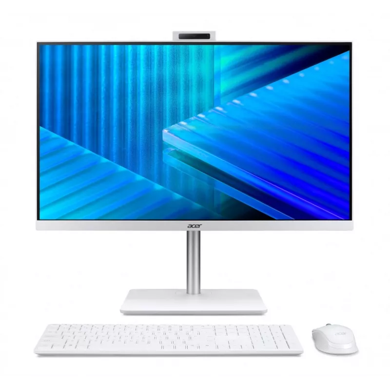 Acer Veriton 2000 VZ2417G All-in-One PC, 27 cali IPS FHD, Intel Core 5 120U, 16GB DDR5, 512GB M.2 SSD, Windows 11 Pro, Biały