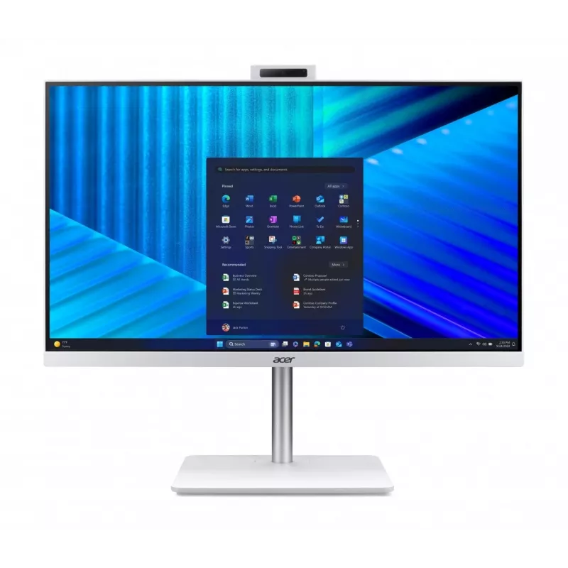 Acer Veriton 2000 VZ2417G All-in-One PC, 27 cali IPS FHD, Intel Core 5 120U, 16GB DDR5, 512GB M.2 SSD, Windows 11 Pro, Biały