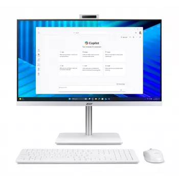 Acer Veriton 2000 VZ2417G All-in-One PC, 27 cali IPS FHD, Intel Core 5 120U, 16GB DDR5, 512GB M.2 SSD, Windows 11 Pro, Biały