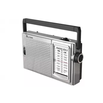 ELTRA Radio IZA-5 Srebrny Przenośne Radio FM/AM z Bluetooth i USB