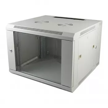 ALLNET 19-calowa szafa ścienna 12U 1-częściowa T595/B541mm jasnoszara seria SMQ