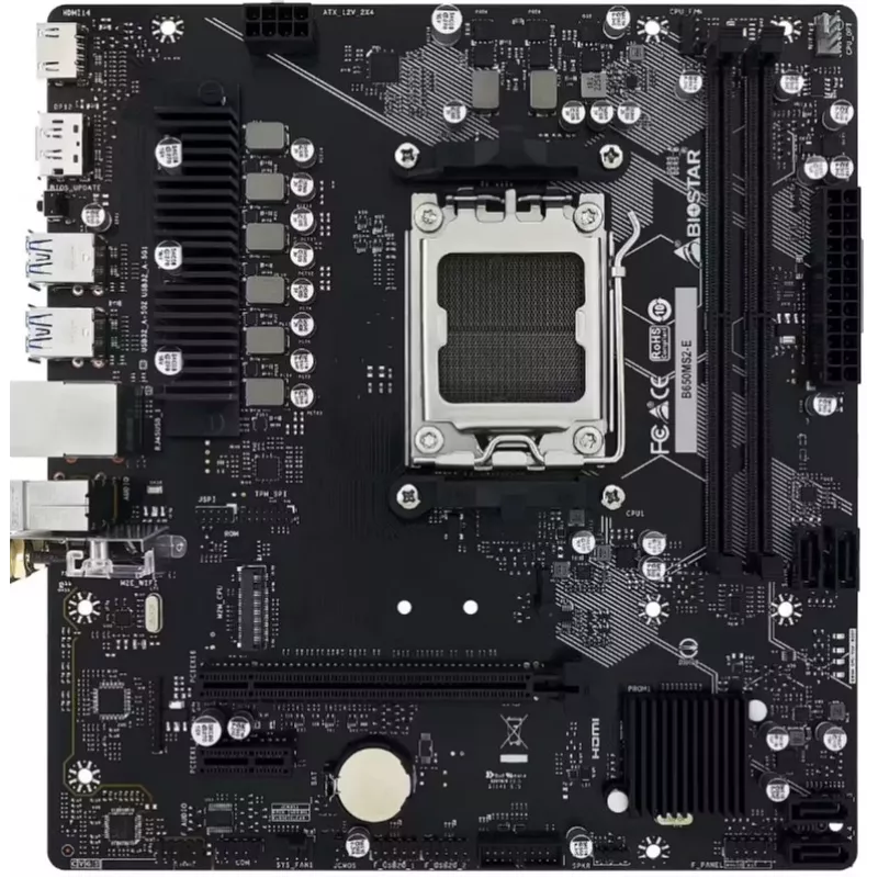Płyta główna BIOSTAR B650MS2-E, AMD AM5, DDR5, Micro ATX