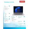 Laptop Lenovo ThinkBook 14 G9 IRL Intel Core 7 240H 16GB 512GB SSD 14.0 cala WUXGA Arctic Grey Windows 11 Pro 3Y Onsite + 1Y CID + CO2 Offset