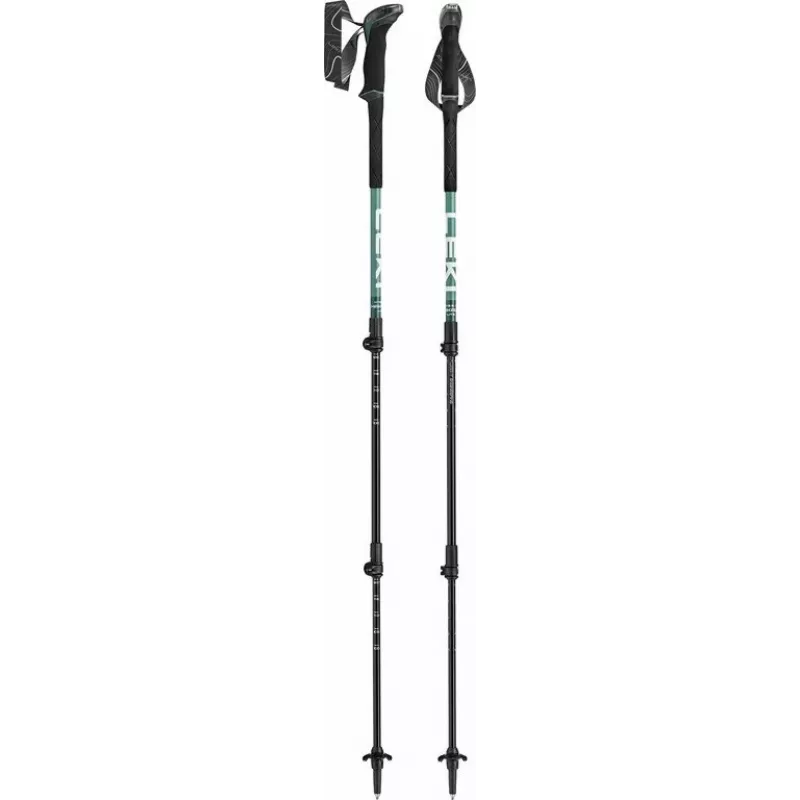 Kije trekkingowe LEKI MAKALU LITE 100-135cm Zielony/Biały