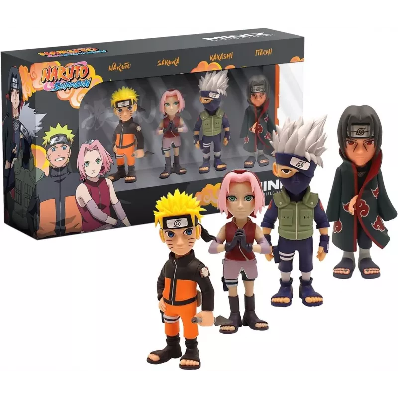 MINIX Naruto Shippuden Zestaw 4 Figur Kolekcjonerskich 7 cm