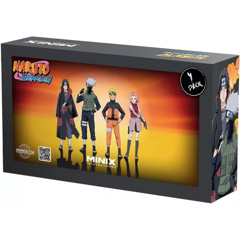 MINIX Naruto Shippuden Zestaw 4 Figur Kolekcjonerskich 7 cm