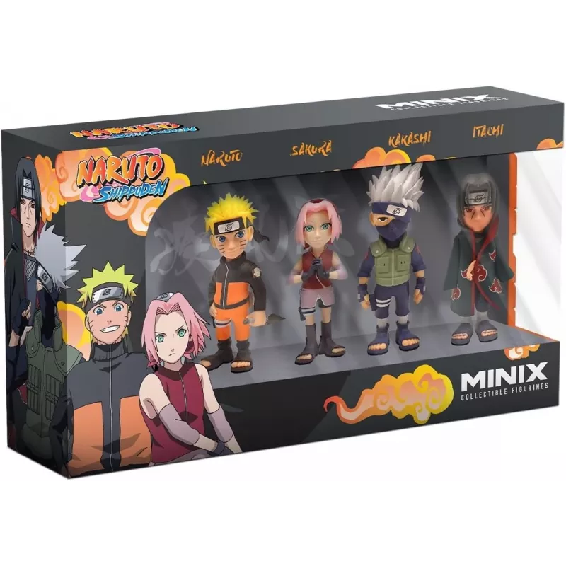 MINIX Naruto Shippuden Zestaw 4 Figur Kolekcjonerskich 7 cm