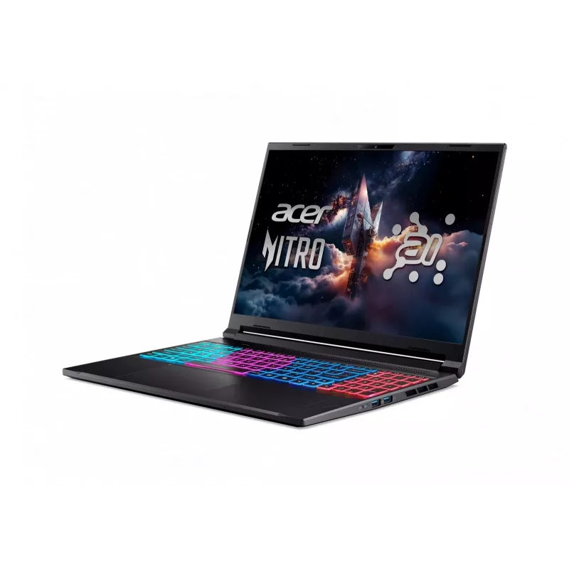 Laptop gamingowy Acer Nitro 16S AI ANV16S-61 - AMD Ryzen AI 9 365, 32GB DDR5, 1TB SSD, NVIDIA GeForce RTX 5070, 16 cali WQXGA 180Hz, Windows 11 Pro, Czarny