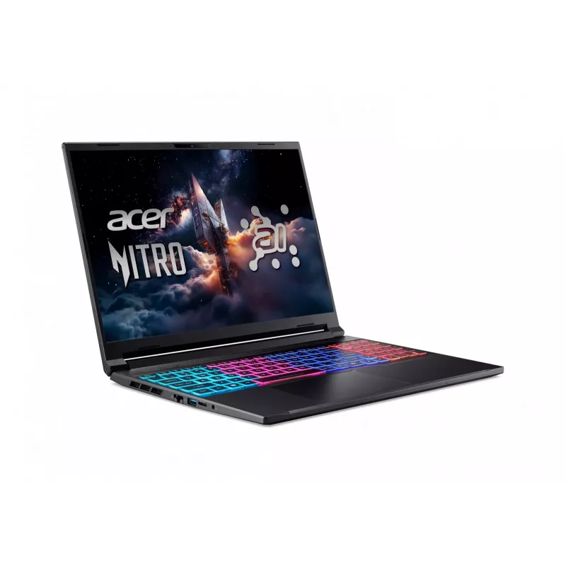 Laptop gamingowy Acer Nitro 16S AI ANV16S-61 - AMD Ryzen AI 9 365, 32GB DDR5, 1TB SSD, NVIDIA GeForce RTX 5070, 16 cali WQXGA 180Hz, Windows 11 Pro, Czarny