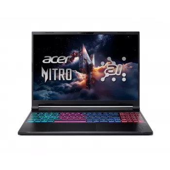 Laptop gamingowy Acer Nitro 16S AI ANV16S-61 - AMD Ryzen AI 9 365, 32GB DDR5, 1TB SSD, NVIDIA GeForce RTX 5070, 16 cali WQXGA 180Hz, Windows 11 Pro, Czarny