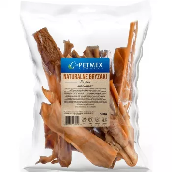 PETMEX Natural Goat Skin Chew Treat for Dogs 500g