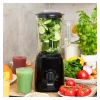 MPM MBL-37 Blender, 500 W, 1.5 L Szklany Dzbanek, Nierdzewne Ostrze, 2 Prędkości, Funkcja Pulse, Kruszenie Lodu, Czarny