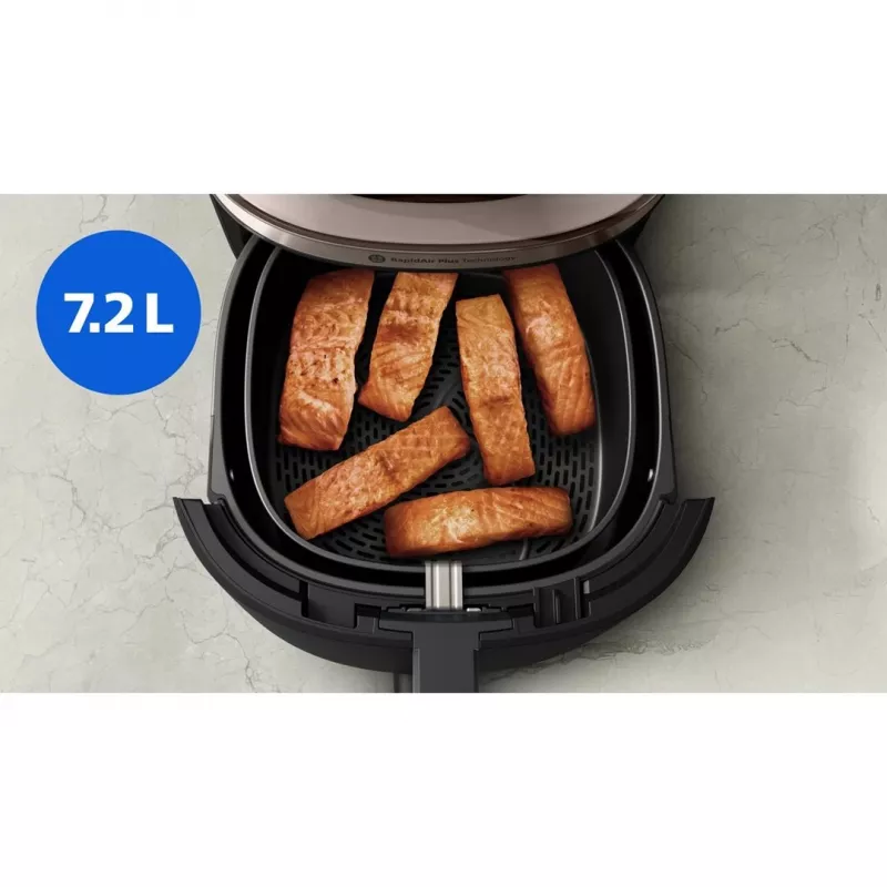 Philips NA543/00 Frytownica beztłuszczowa 7.2 L 2000 W Czarny, Szampan