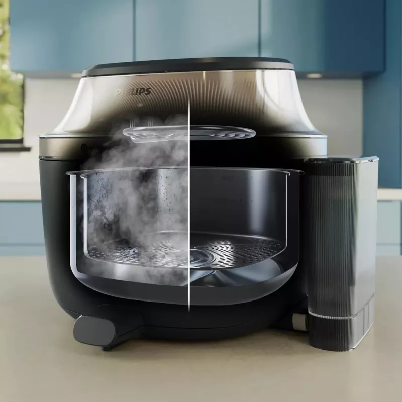Philips NA543/00 Frytownica beztłuszczowa 7.2 L 2000 W Czarny, Szampan