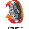 Yato YT-82920 Polerka samochodowa 5000 RPM 1200W Polerka rotacyjna z regulacją prędkości, miękkim startem, tarczą 180mm, przewodem 5m