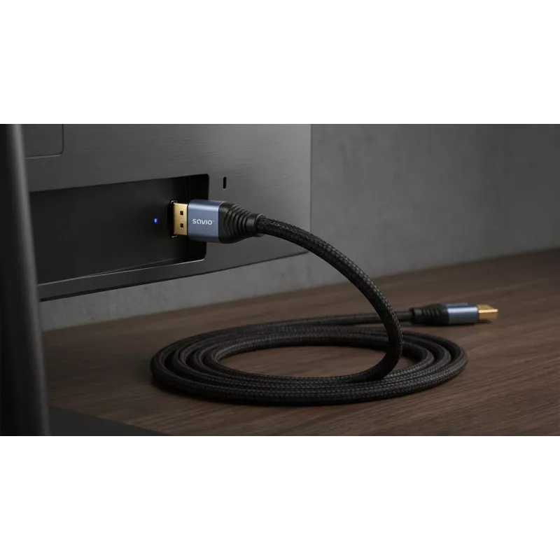 SAVIO CL-209 DisplayPort 2.1 Cable 1m Black