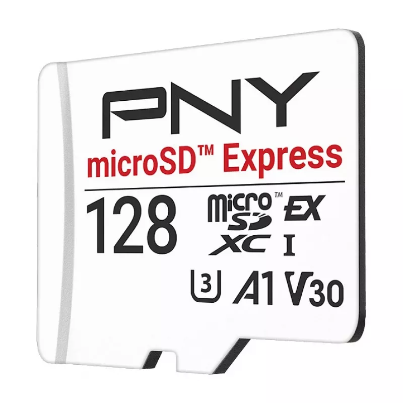 PNY 128GB microSDXC Express Card UHS-I U3 V30 A1 z adapterem SD
