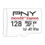 PNY 128GB microSDXC Express Card UHS-I U3 V30 A1 z adapterem SD