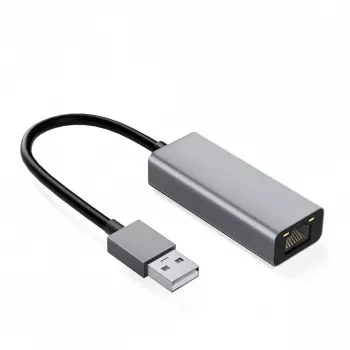 IBOX Aluminum USB-C do RJ45 Gigabit Ethernet Adapter, Space Gray