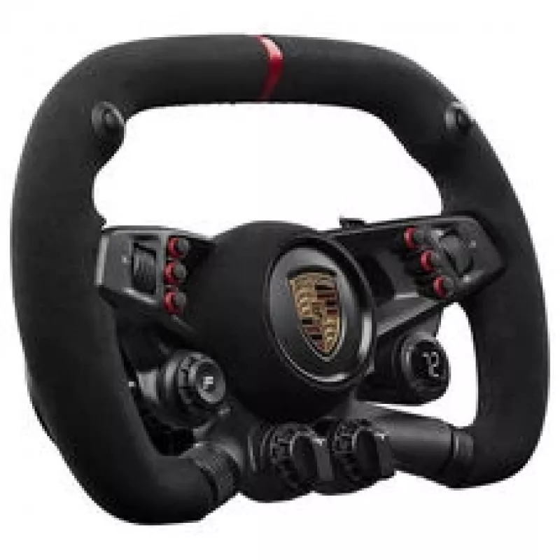 Fanatec CSL Elite Porsche Vision GT Steering Wheel, Suede, OLED Display, 310 mm Width - Black