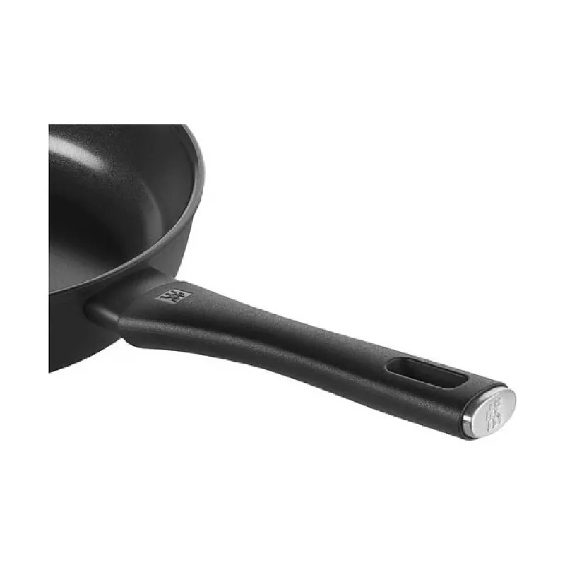 Patelnia Sauté ZWILLING Madura Plus 28 cm, Czarna, Kute Aluminium, Powłoka Nieprzywierająca Duraslide Ultra, Kompatybilna z Indukcją