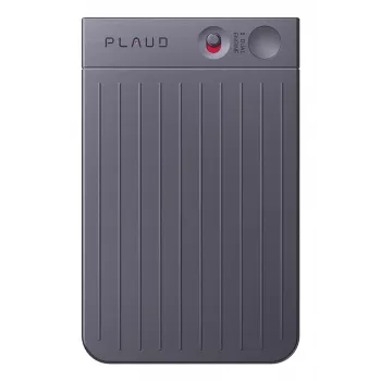 PLAUD NOTE Black AI Voice Recorder z 64 GB pamięci, Bluetooth 5.0, USB-C, podwójne mikrofony, kompatybilny z MagSafe