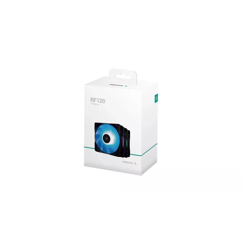 Zestaw wentylatorów DeepCool RF120 3-in-1 RGB PWM 120mm (czarny, 3 szt.)