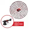 EINHELL Professional Akumulatorowa Szlifierka mimośrodowa CP-EP 18/125 Li BL-Solo, 18V, 125mm, czerwony/czarny, samo narzędzie