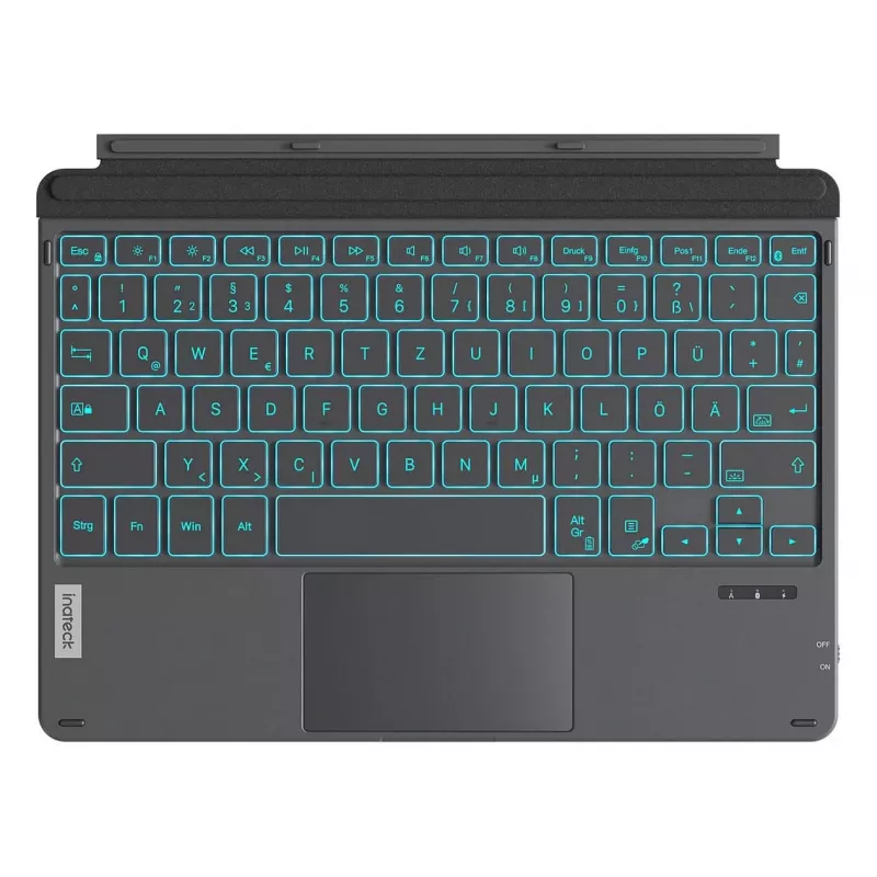 Inateck Surface Keyboard 02028 Gray Bluetooth 5.0 Podświetlany QWERTY