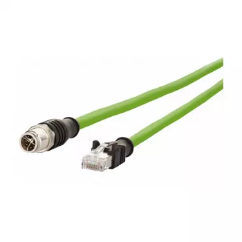 METZ CONNECT 142M2X15050 Cat6a M12 do RJ45 Patch Cable 5m Zielony