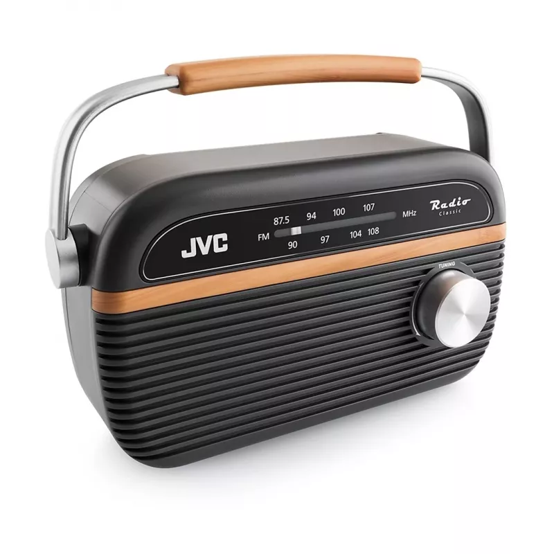 JVC RA-E215G Przenośne Radio FM/AM Analogowe Szary