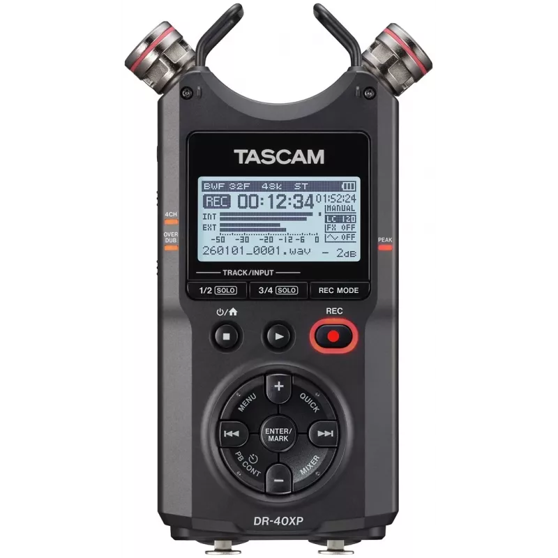 Tascam DR-40XP Przenośny Rejestrator Cyfrowy z Interfejsem USB Audio