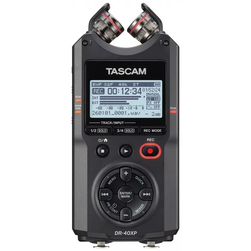 Tascam DR-40XP Przenośny Rejestrator Cyfrowy z Interfejsem USB Audio
