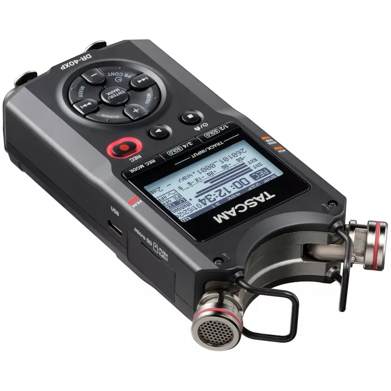 Tascam DR-40XP Przenośny Rejestrator Cyfrowy z Interfejsem USB Audio