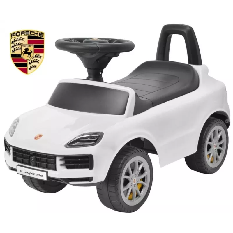 MILLY MALLY Pojazd dla dzieci Porsche Cayenne S Biały - Elektryczny samochodzik z akumulatorem 12V, pilotem, światłami LED